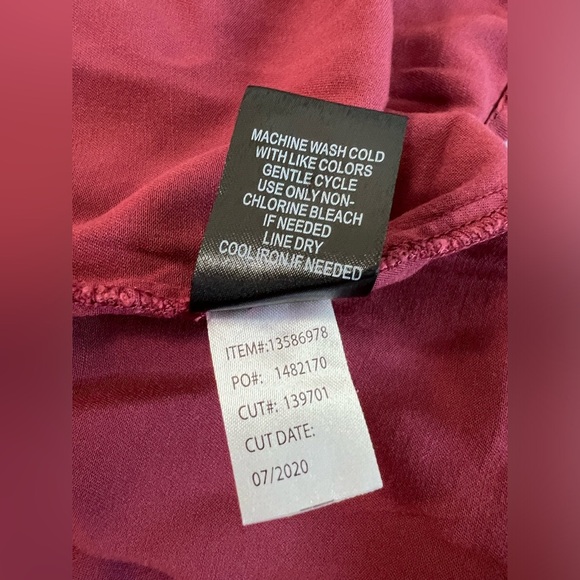 Torrid Women's Dark Red Maroon High Waist‎ Button Midi Skirt Sz 0 - Picture 11 of 12